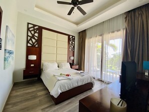 Enkeltrom – premium, 1 queensize-seng, hageutsikt | Utsikt fra rommet