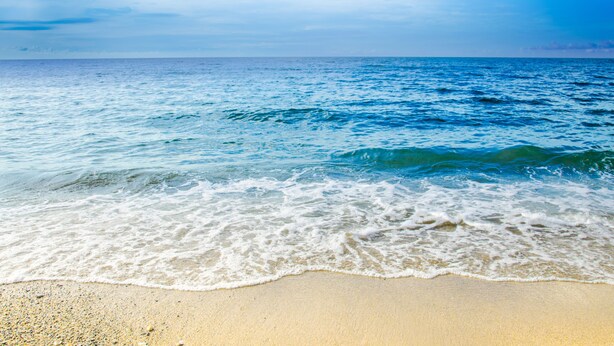 A beach with a sandy shore and ocean waves. - Paraiso Rainforest and Beach Hotel (Omoa)