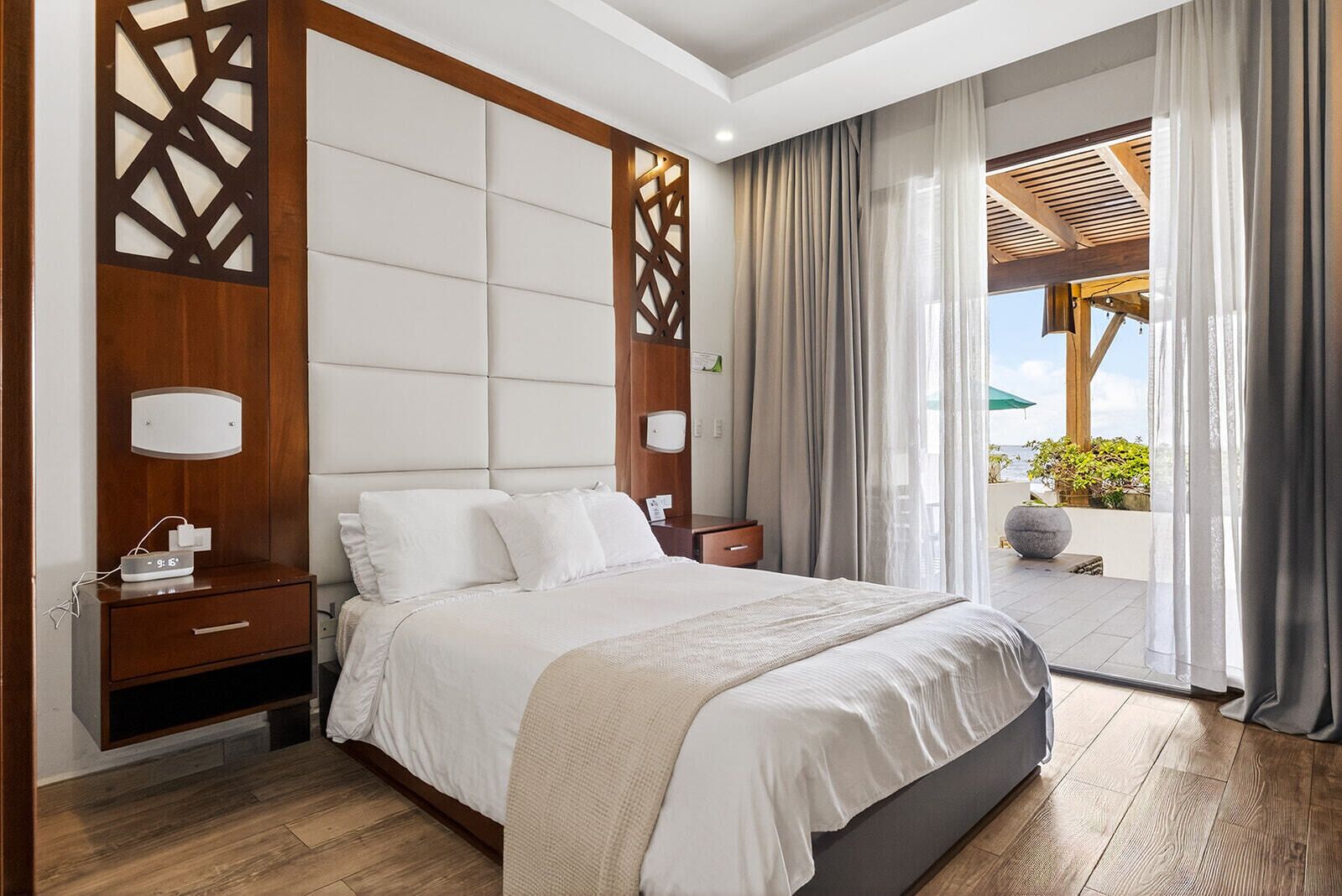 Singola Premium, vista oceano | Biancheria da letto di alta qualità, una cassaforte in camera