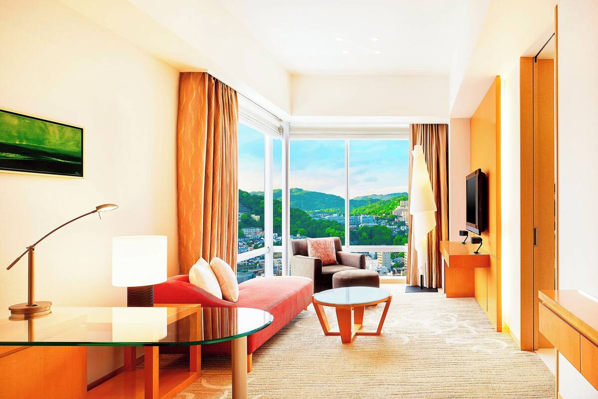 32-inch flat-screen tv with premium tv channels, tv, dvd player