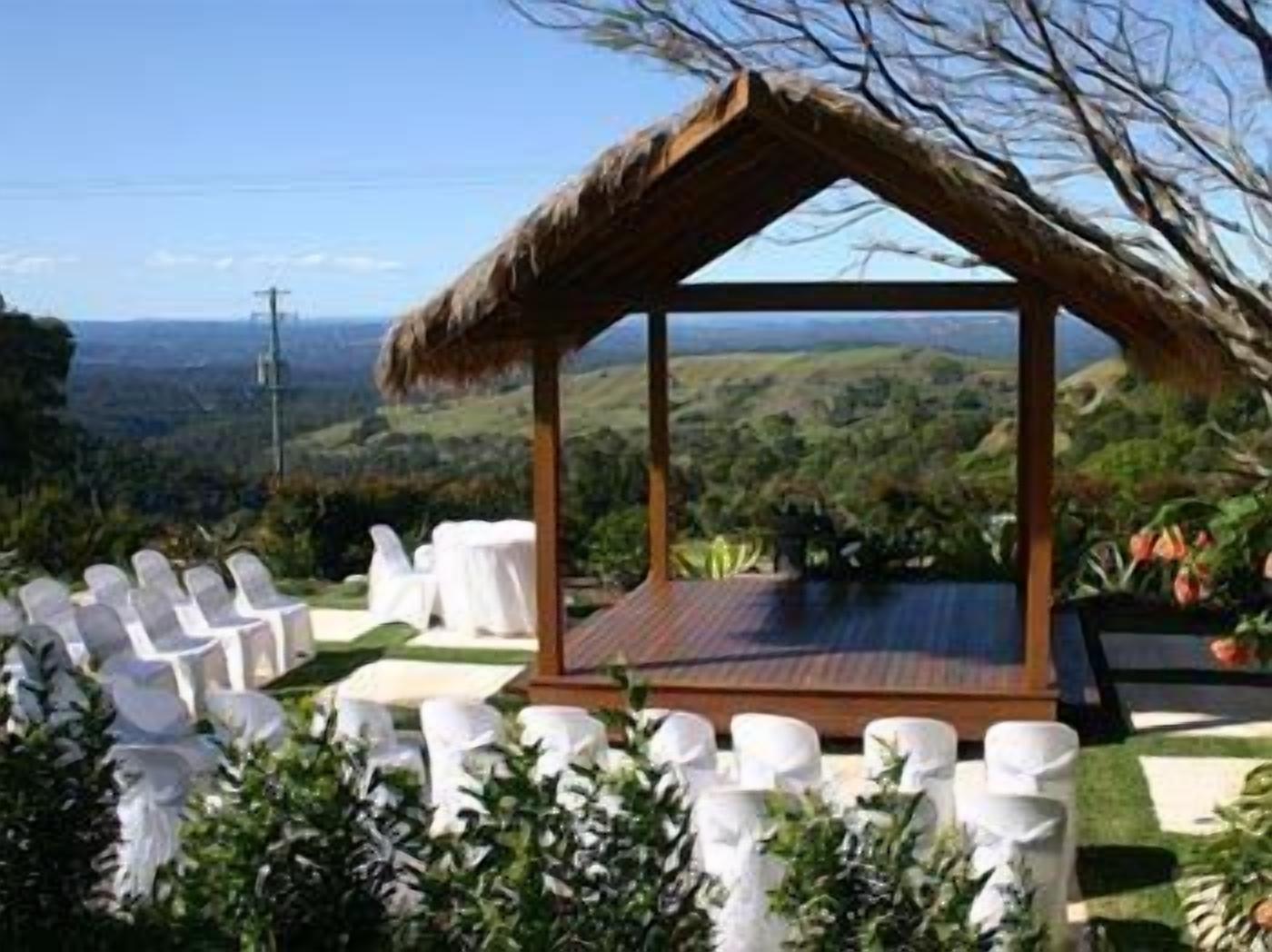 outdoor wedding area