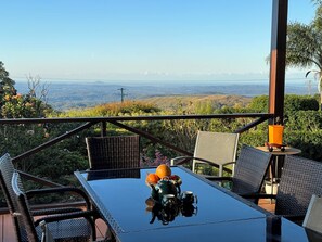 House, Mountain View, Ground Floor | Living area | Fireplace - Maleny Terrace Cottages (Maleny)