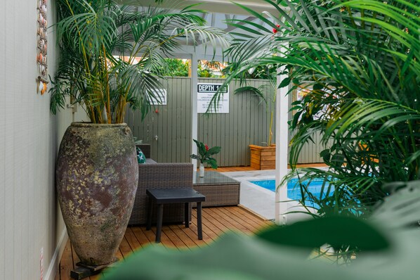 1 Bedroom Tropical Villas | View from room - The Cooks Oasis (Rarotonga)