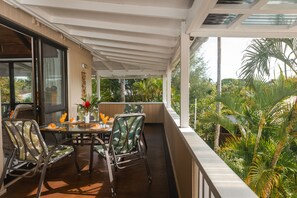 Family Villa, 2 Bedrooms, Partial Ocean View | Terrace/patio - The Cooks Oasis (Rarotonga)