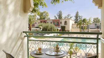 Double Room, Pool View | Balcony view