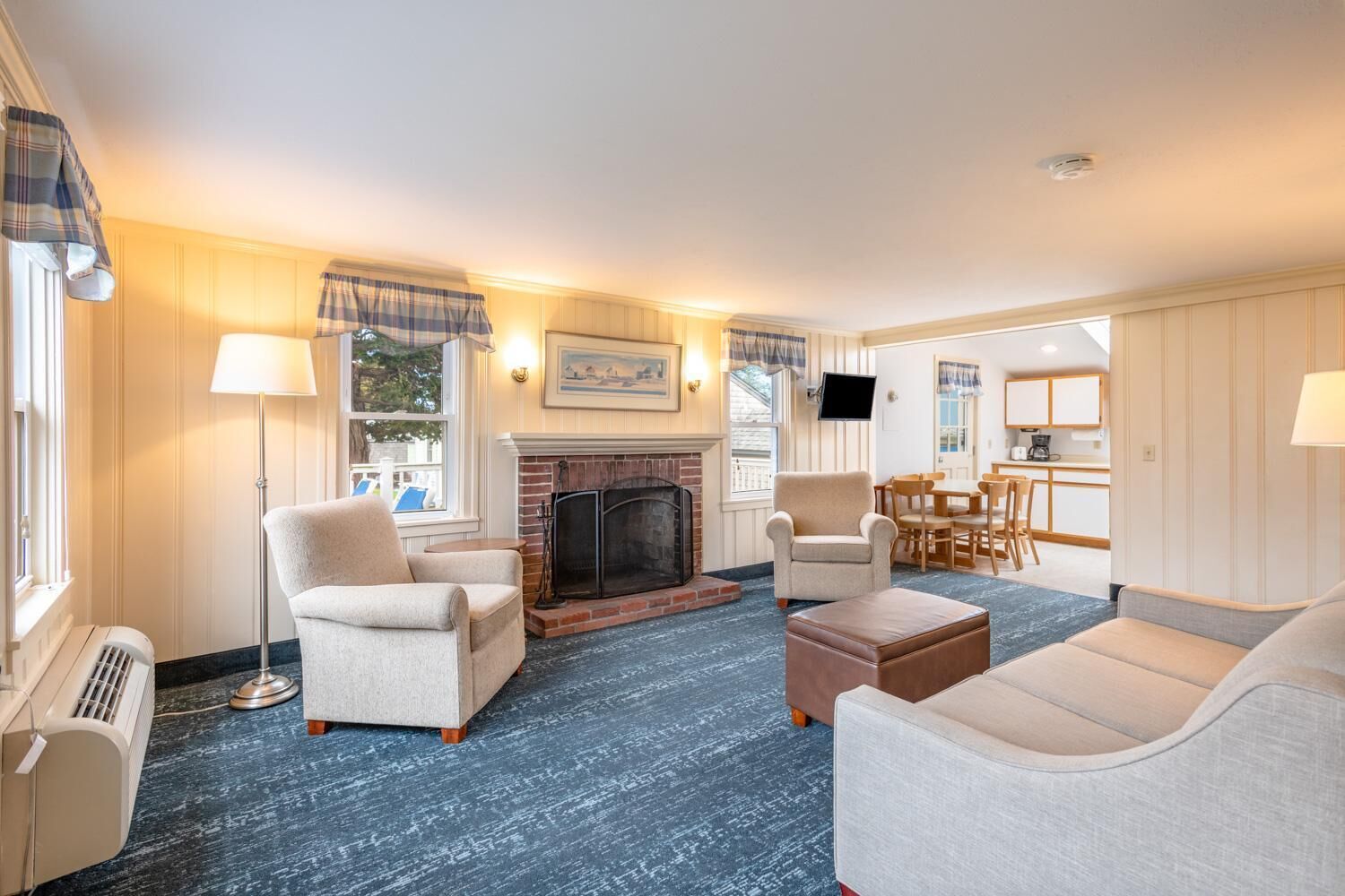 room, 2 bedrooms (1 bath cape codder) | living area | tv, dvd player