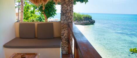 Deluxe dubbelrum - 1 sovrum - havsutsikt | Egyptiska bomullslakan och sängtillbehör av högsta kvalitet