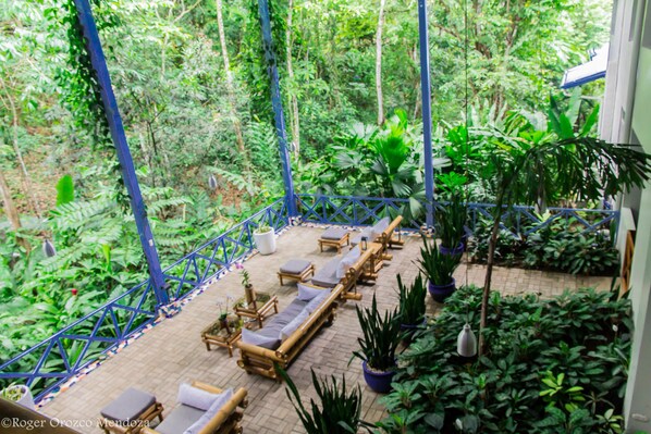 Blick von der Unterkunft