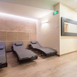 Sauna, body treatments, facials, manicures and pedicures, massages