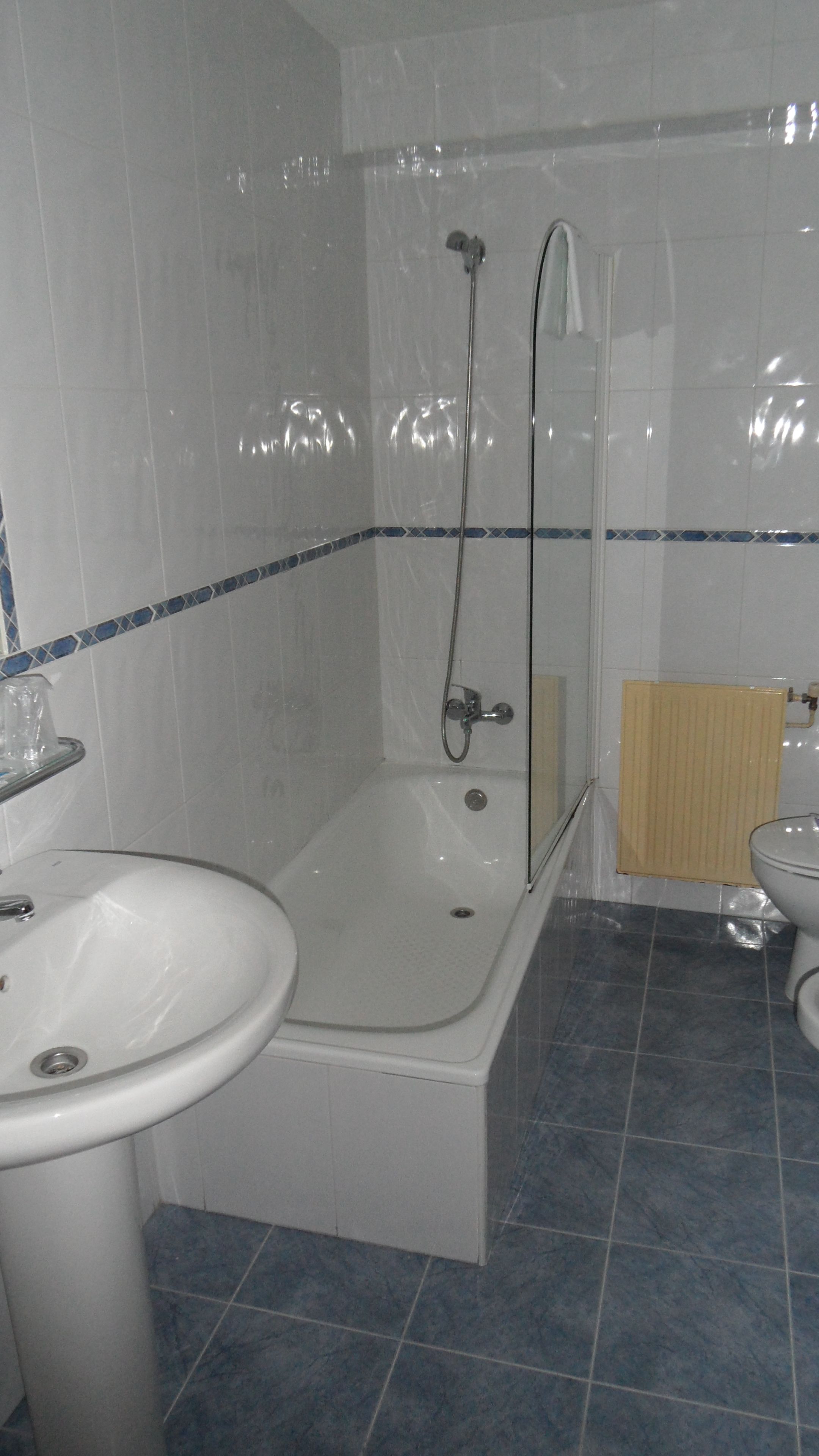 free toiletries, hair dryer, towels