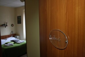 Desk, cots/infant beds, free WiFi, bed sheets