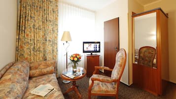 Ropa de cama de alta calidad y minibar