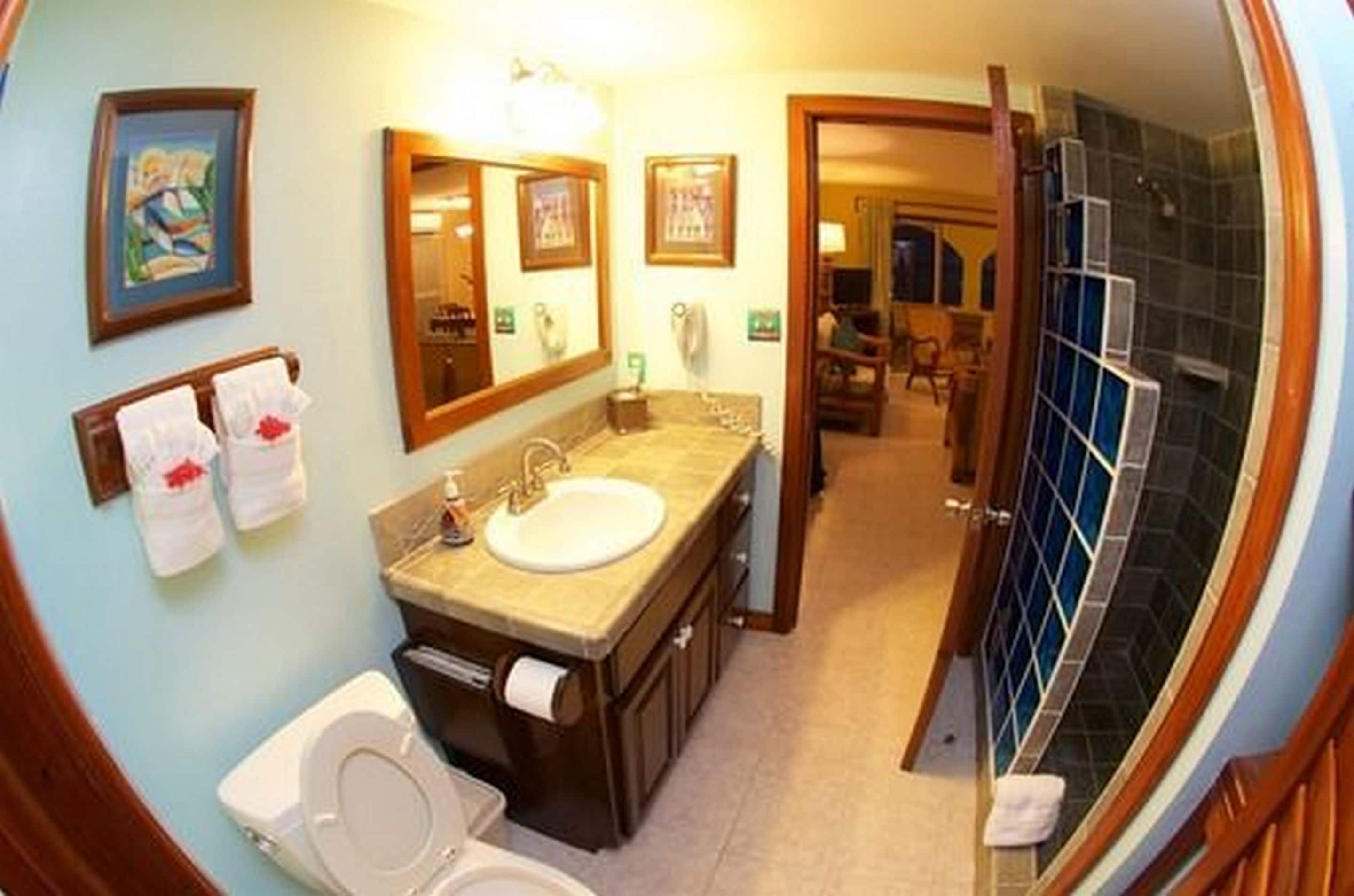 suite, 2 bedrooms, oceanfront | bathroom | shower, free toiletries, hair dryer, towels