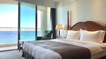 デラックス ルーム オーシャンビュー (1Double+1Single) | セーフティボックス (室内)、防音設備、WiFi (無料)