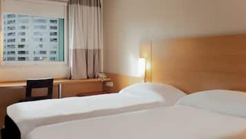 Chambre Standard, 2 lits une place | Literie de qualité supérieure, bureau, chambres insonorisées