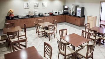 Free daily self-service breakfast