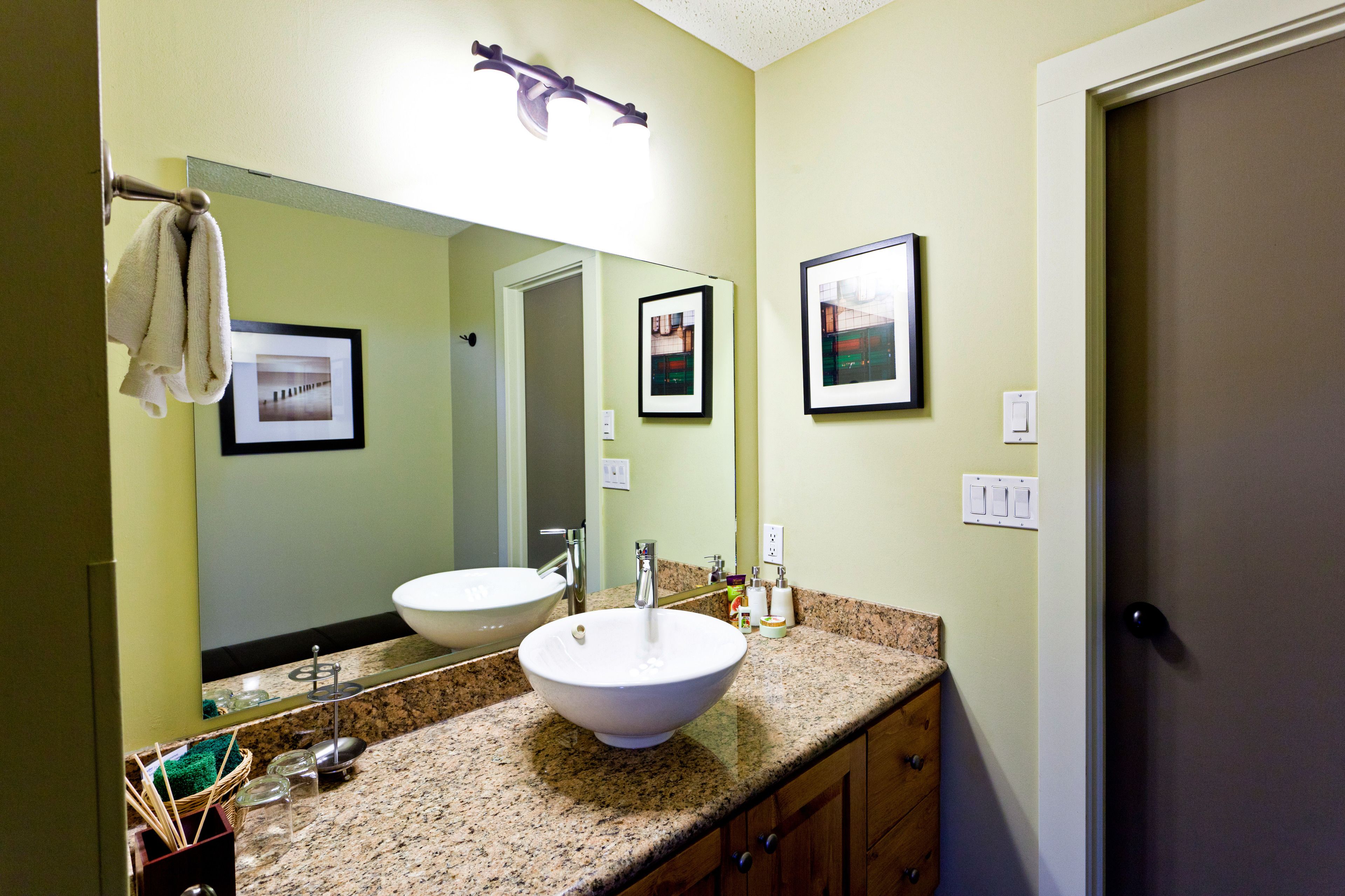 honeymoon suite, 1 king bed with sofa bed, balcony | bathroom sink