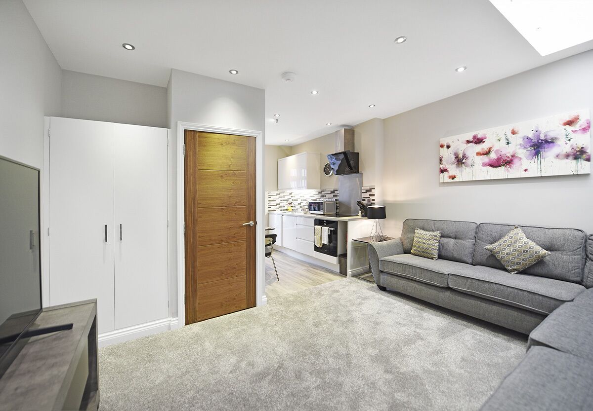 executive suite | living area | flat-screen tv, dvd player