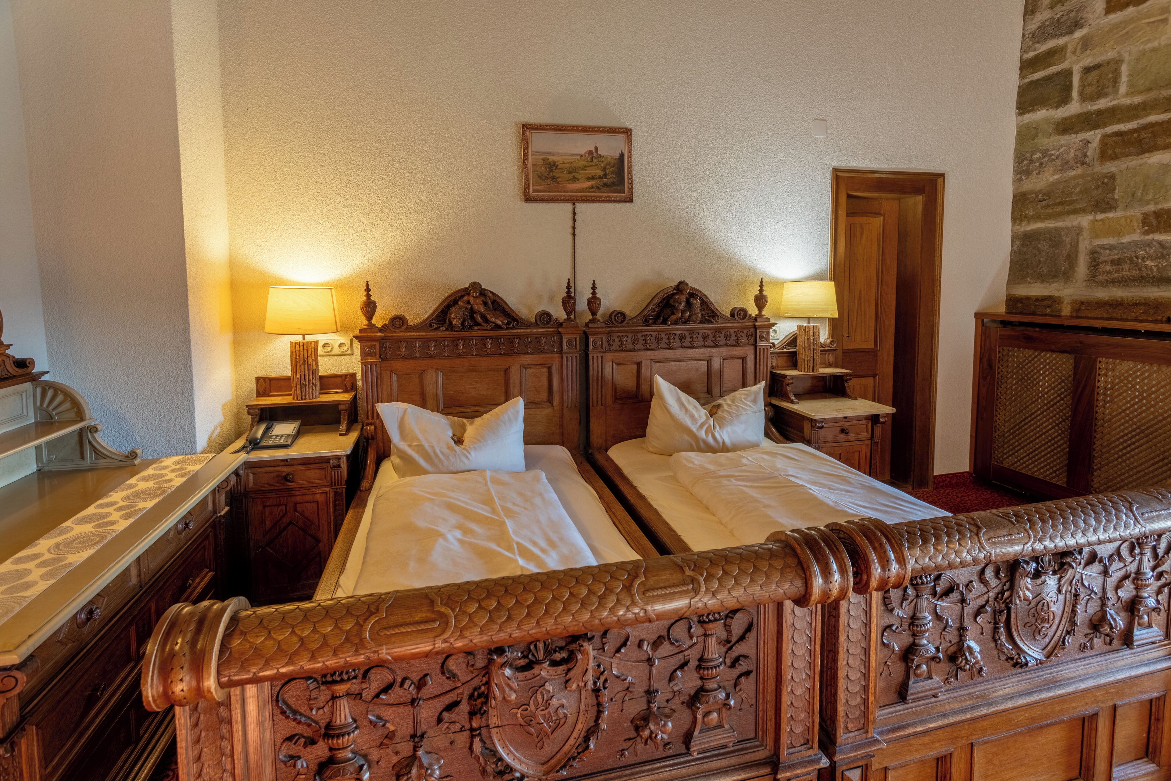 Individually decorated, individually furnished, desk, laptop workspace