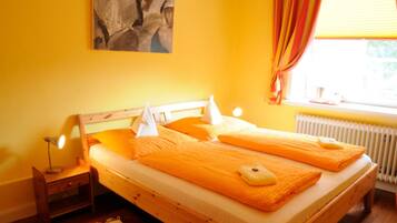 Hypo-allergenic bedding, individually furnished, desk