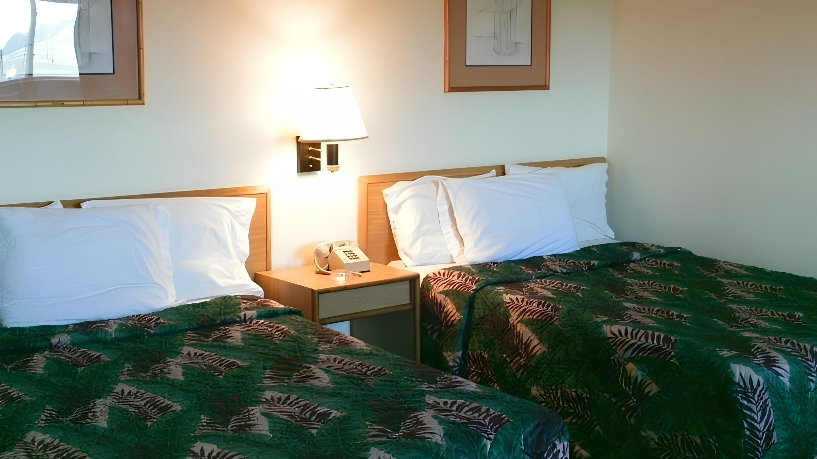 Two double beds non smoking  | Iron/ironing board, free WiFi, alarm clocks