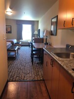 Studio, 2 Queen Beds, Kitchen | Private kitchen | Fridge, microwave, coffee/tea maker, cookware/dishes/utensils