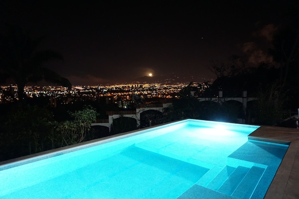 Outdoor pool, open 6:00 AM to 9:30 PM, pool umbrellas, sun loungers