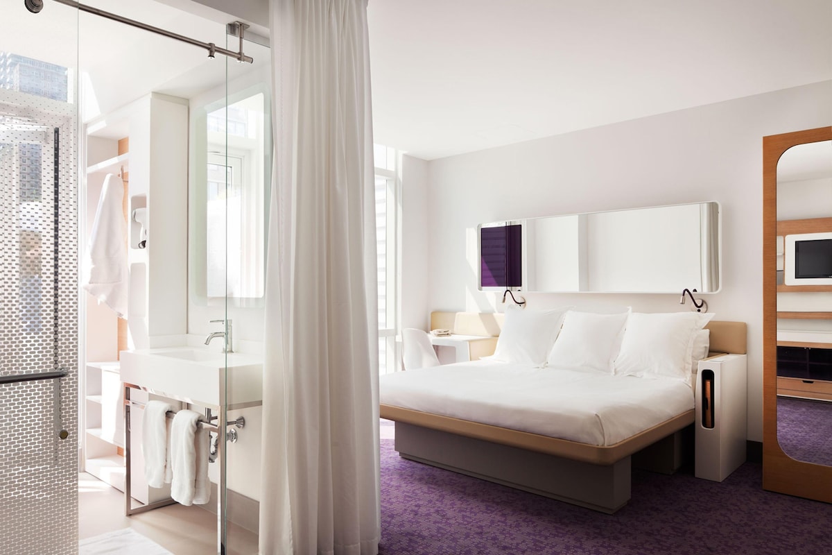 In-room safe, desk, laptop workspace, blackout drapes