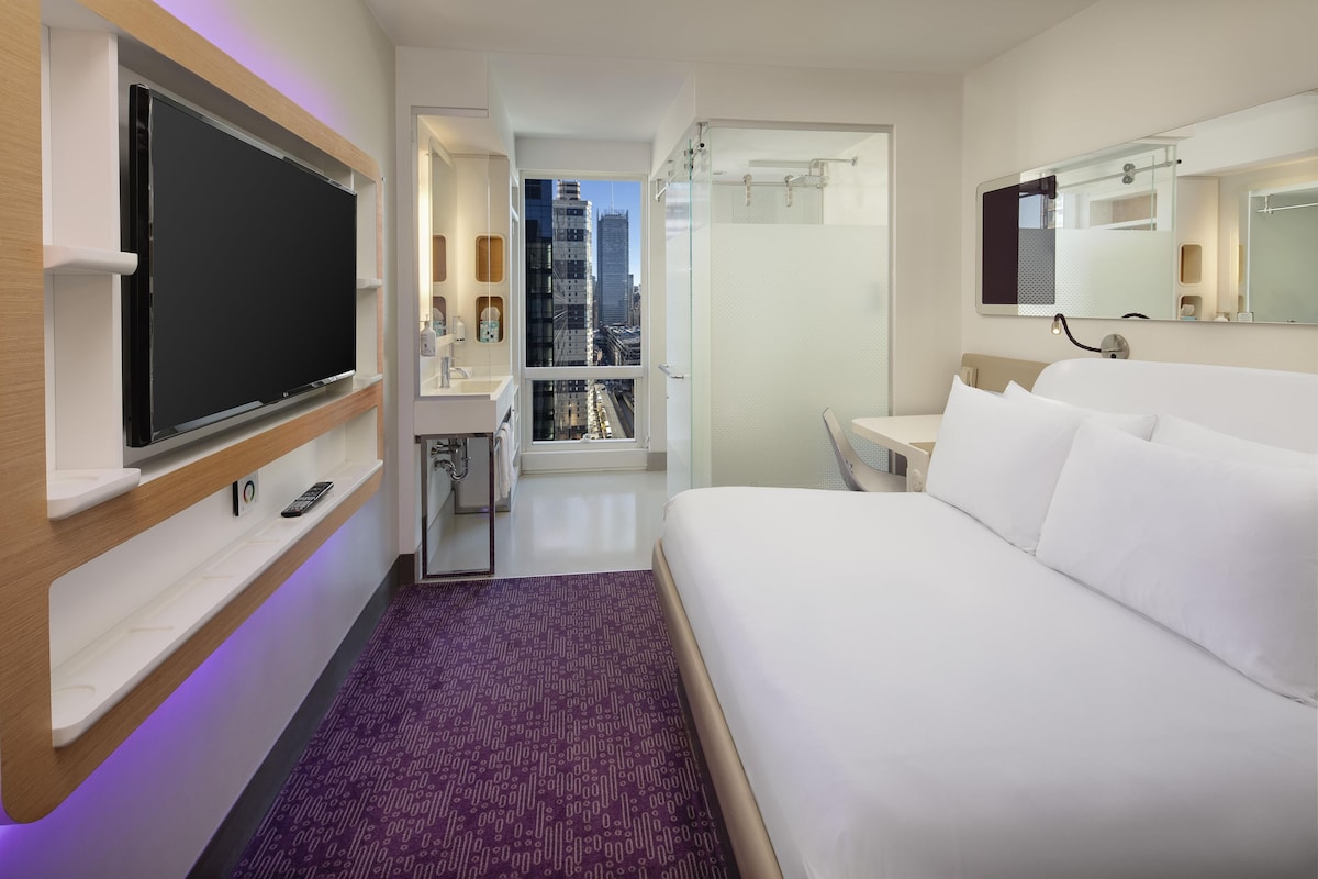 In-room safe, desk, laptop workspace, blackout drapes