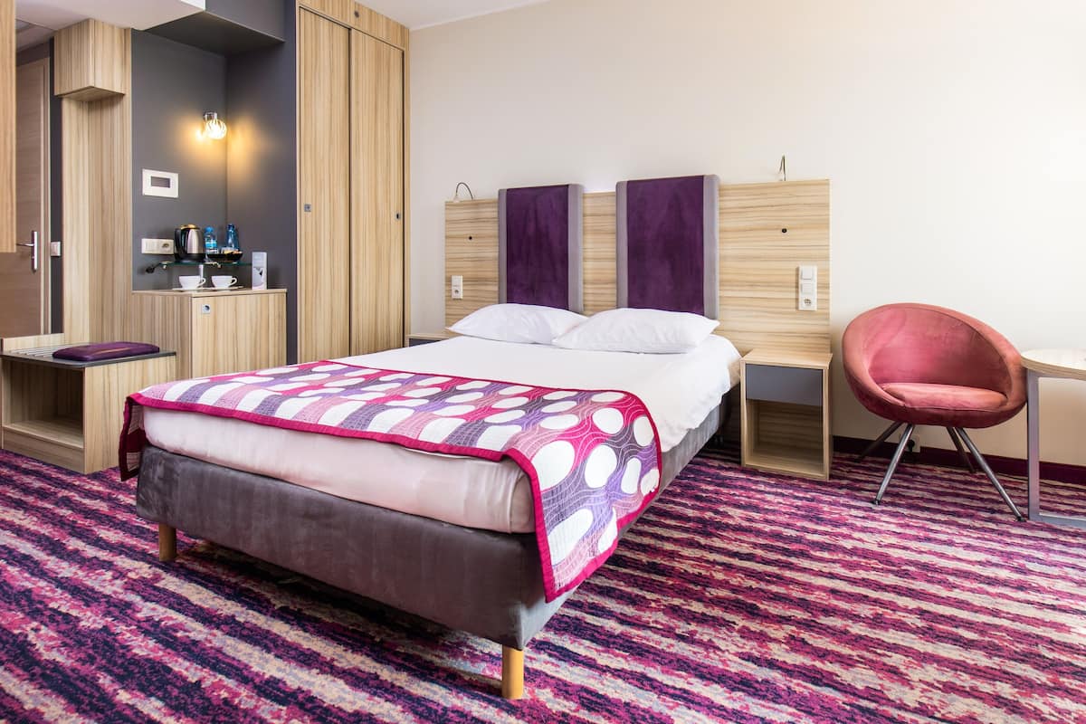 Standaard tweepersoonskamer | Hypoallergeen beddengoed, donzen dekbedden, pillowtop-bedden