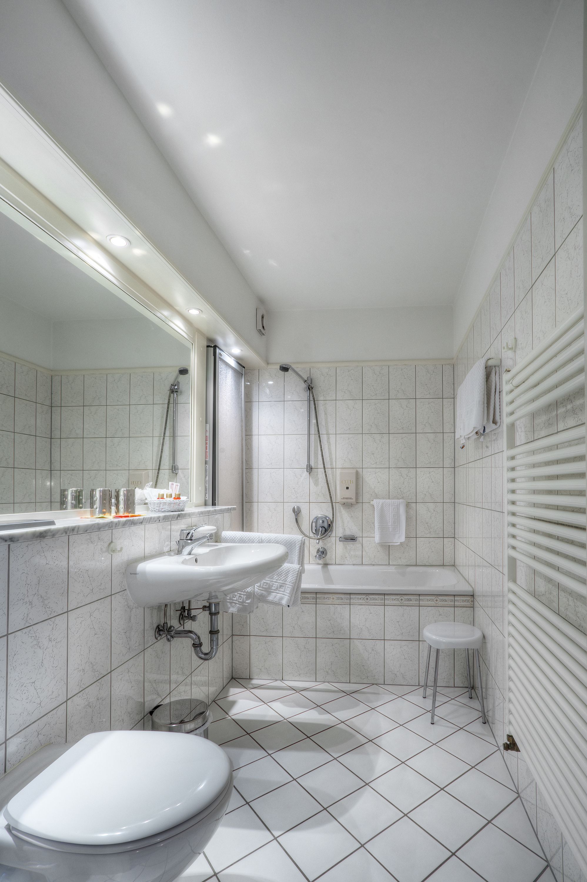 free toiletries, hair dryer, bathrobes, slippers