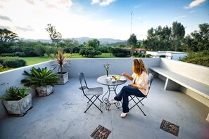 Quarto casal luxo | Terraço/pátio