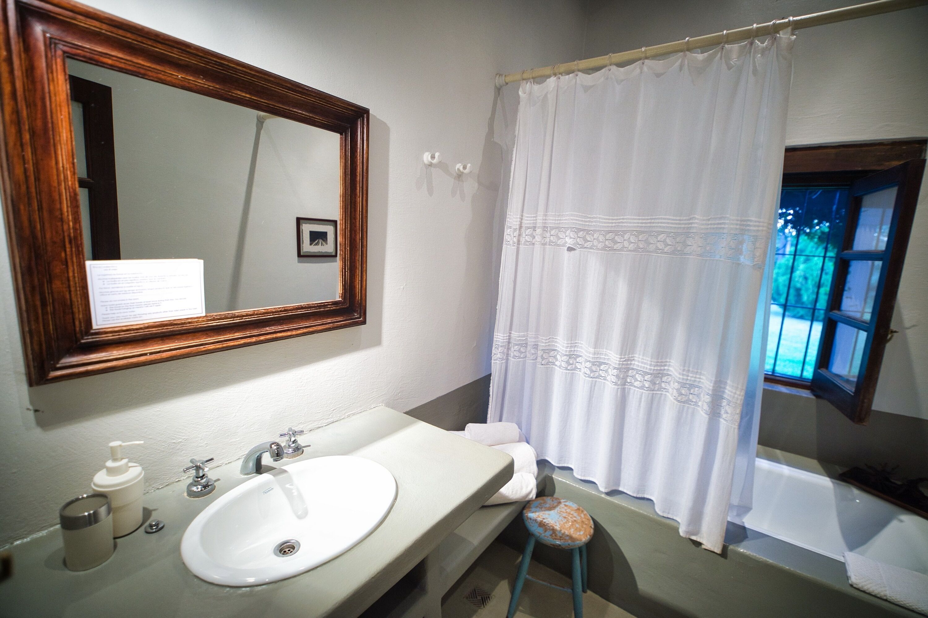family room | bathroom | designer toiletries, hair dryer, bidet, towels