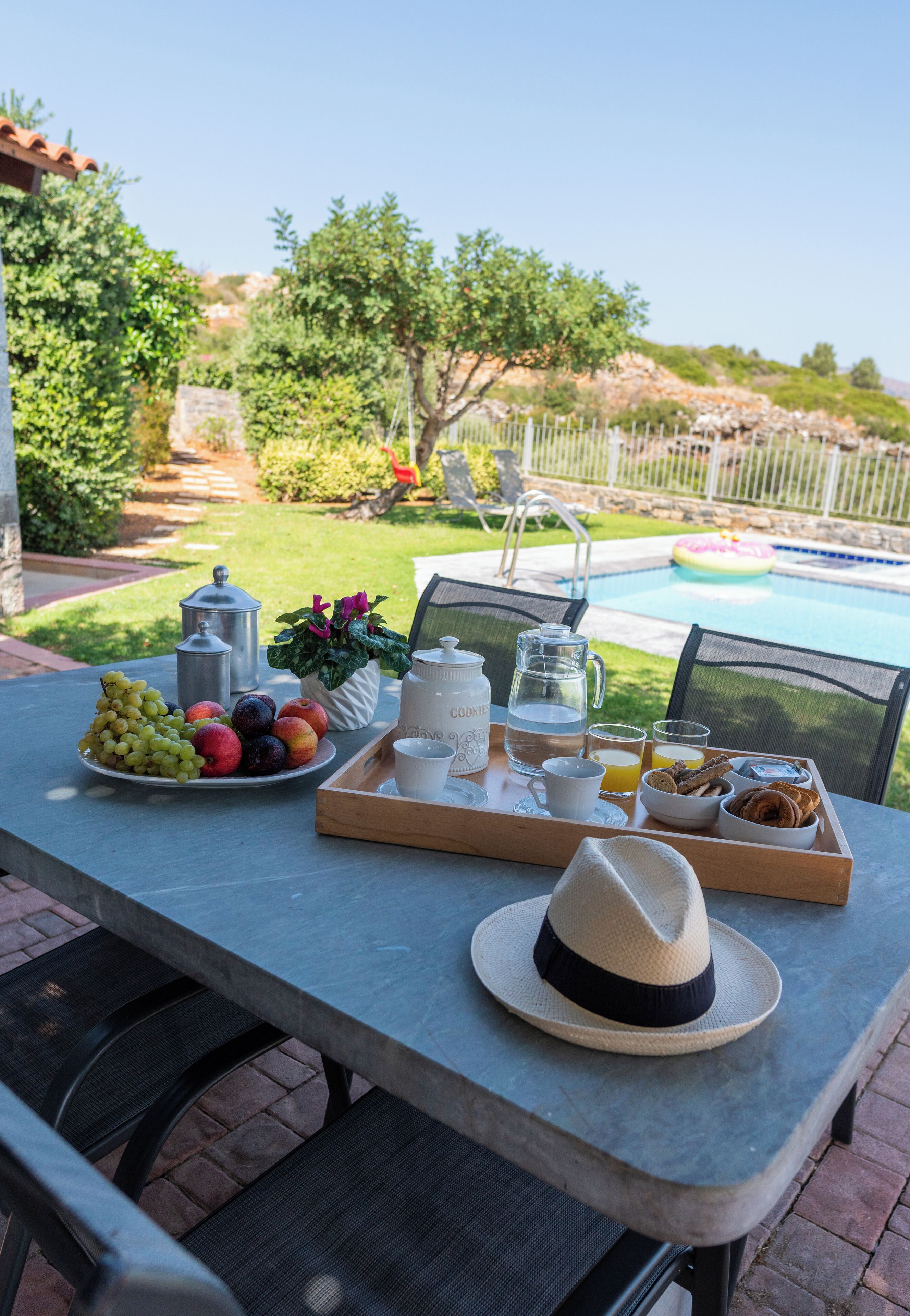 villa with shared pool - athina | terrace/patio