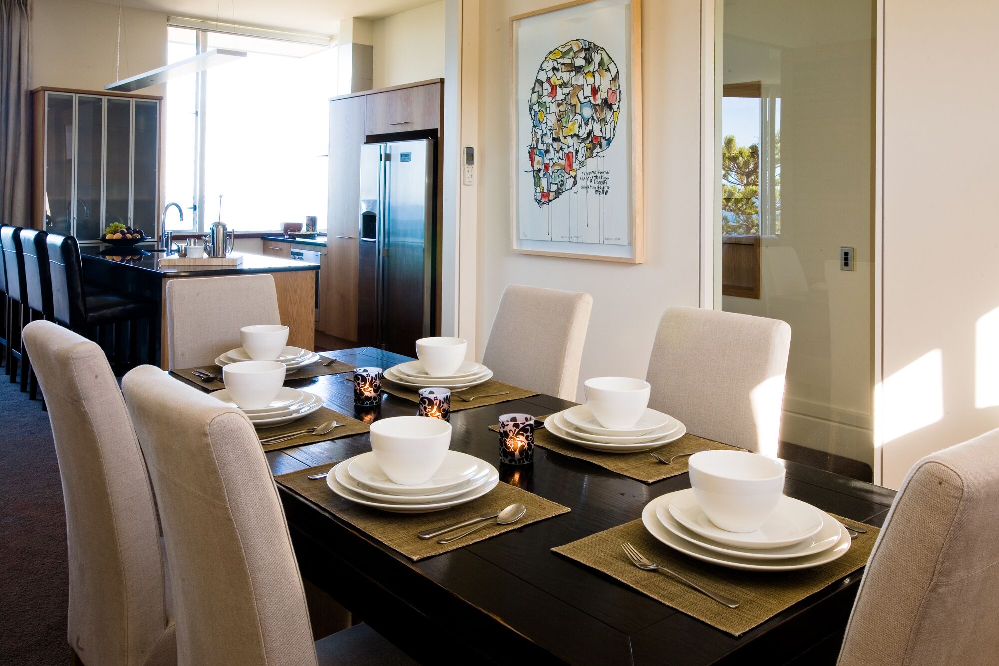 cape view penthouse | in-room dining