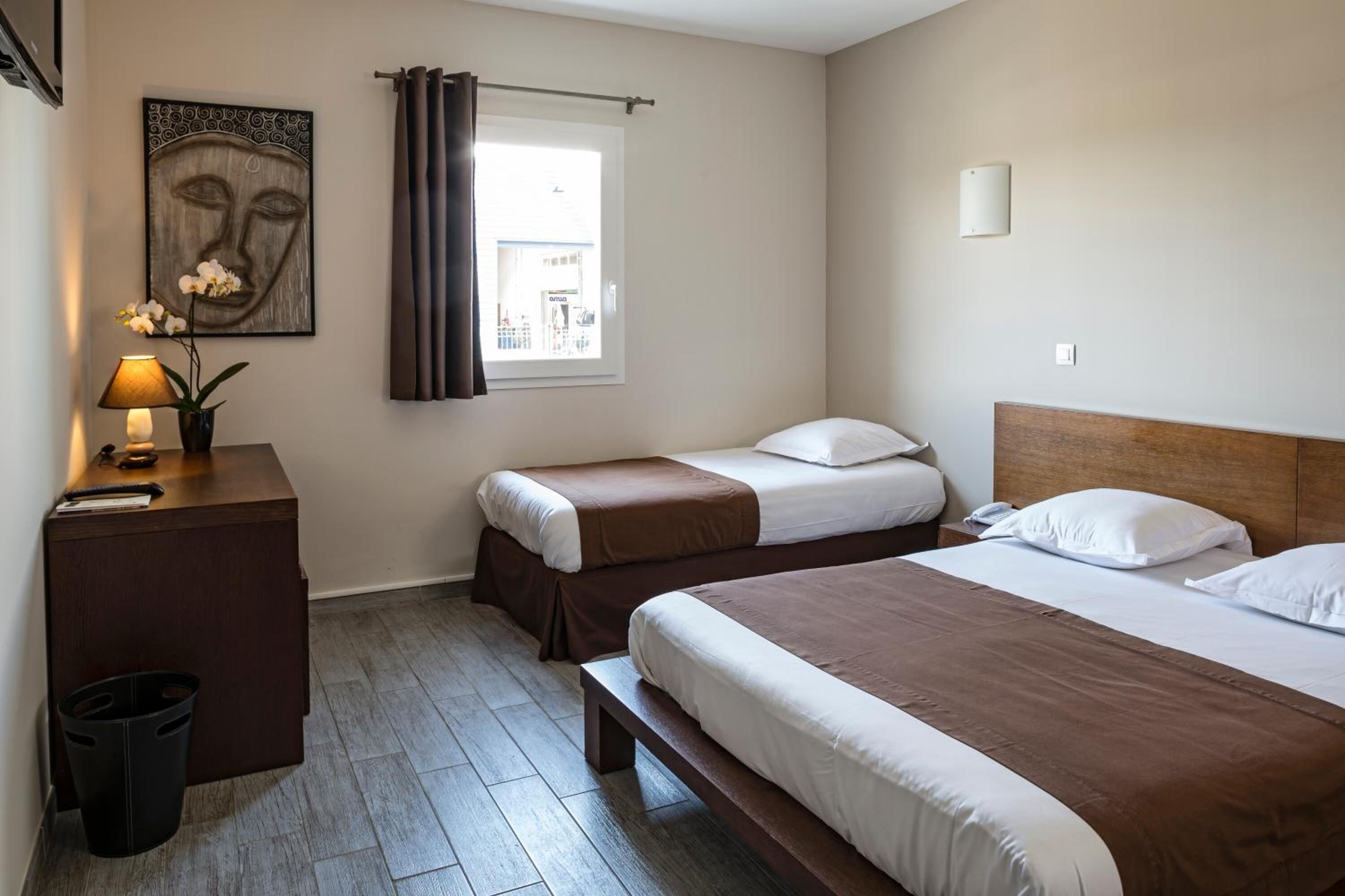 desk, blackout curtains, soundproofing, iron/ironing board