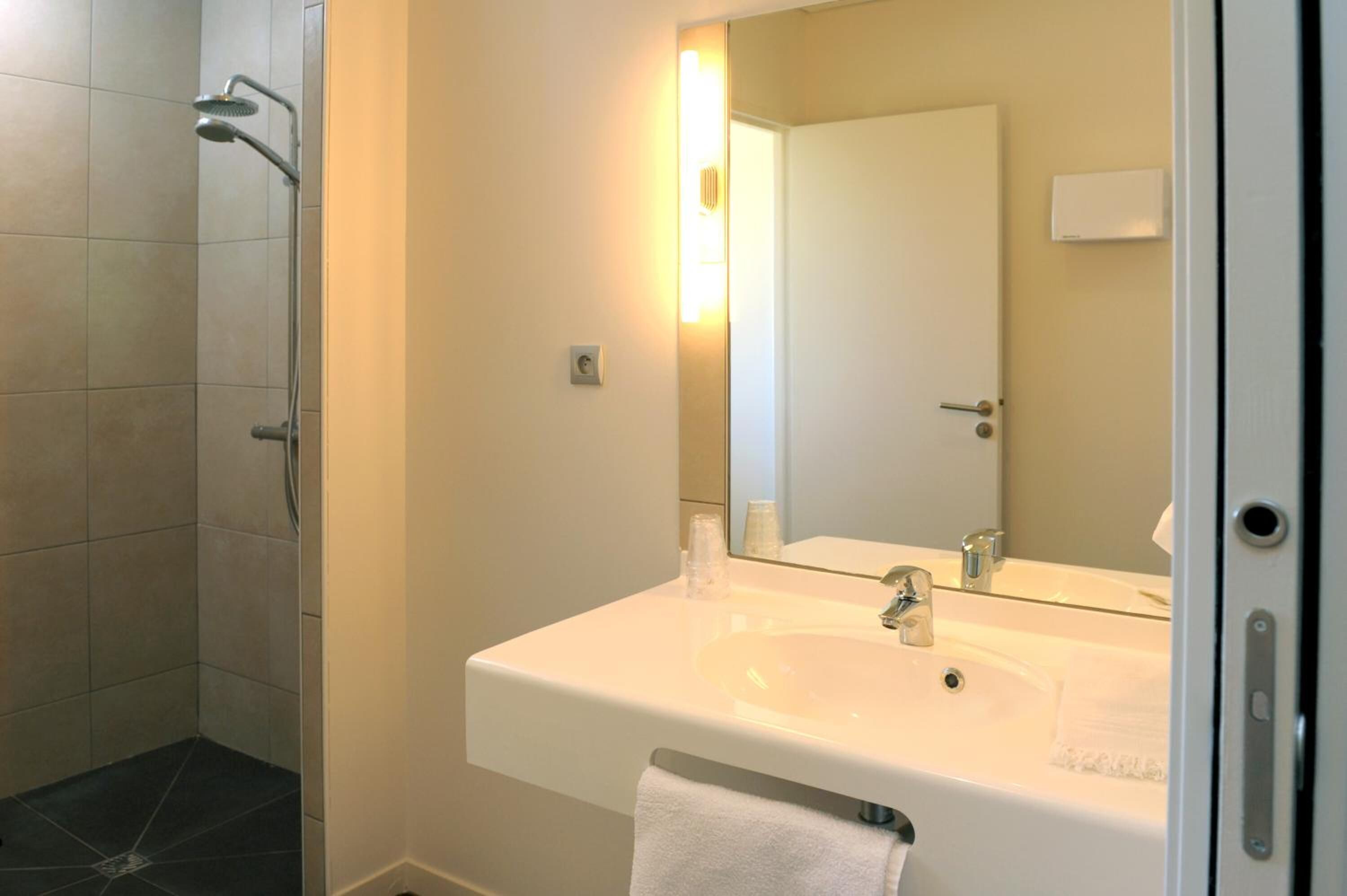 free toiletries, hair dryer, towels