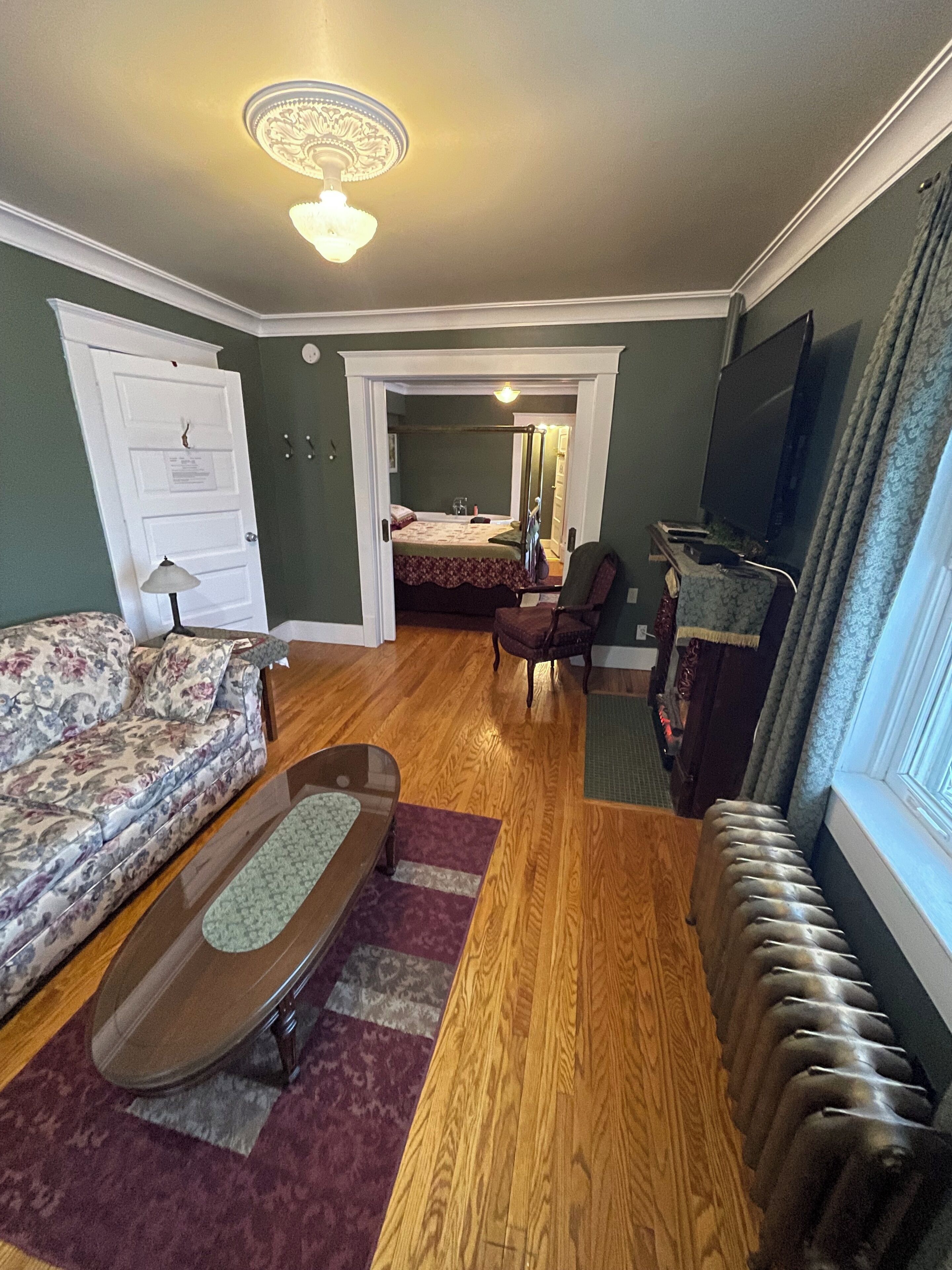 Terrace Suite: Queen Bed and Sofabed with Double Jacuzzi and fireplace with private bath/shower on 2 | Individuelt dekorert, individuelt innredet og wi-fi (inkludert)