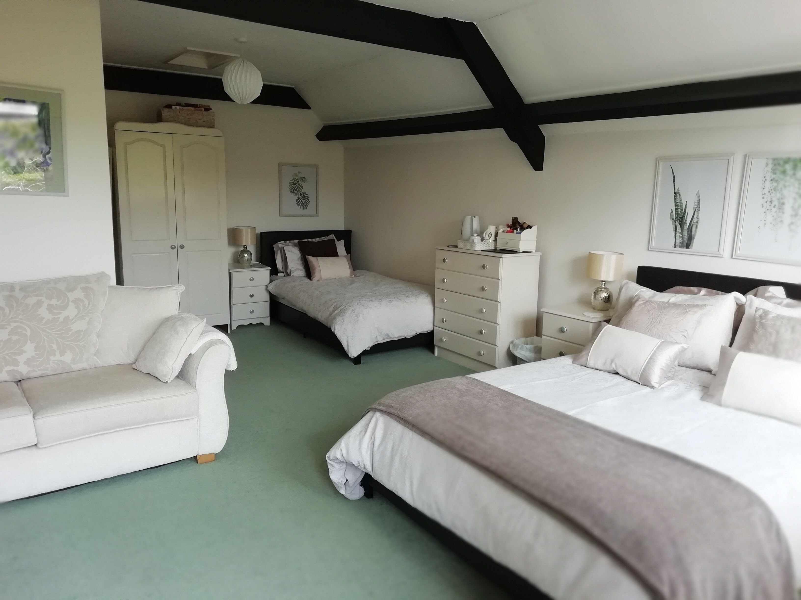 Premium bedding, Select Comfort beds, free WiFi, bed sheets