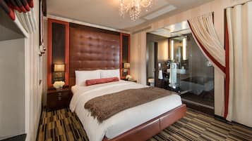 Frette Italian sheets, premium bedding, down duvets, pillow-top beds