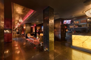 Hotel entrance and lobby at Sanctuary Hotel New York