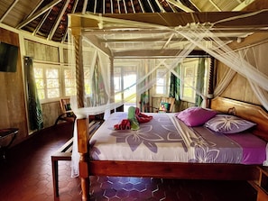 Bungalow Lune de Miel, en bord de plage | Literie de qualité supérieure, matelas Select Comfort