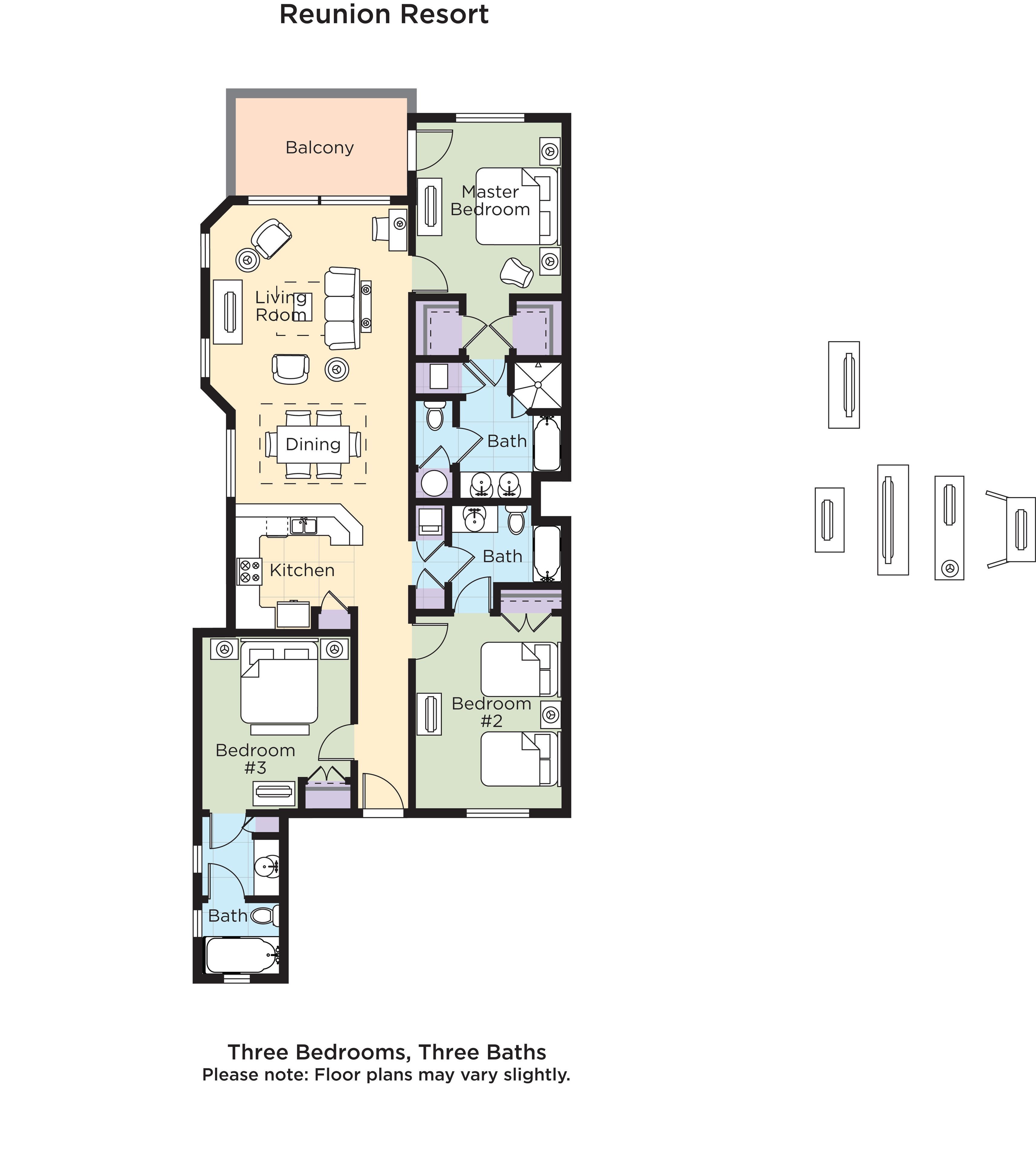 condo, 3 bedrooms | floor plan