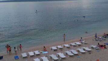 Beach nearby, sun-loungers, beach umbrellas, beach massages