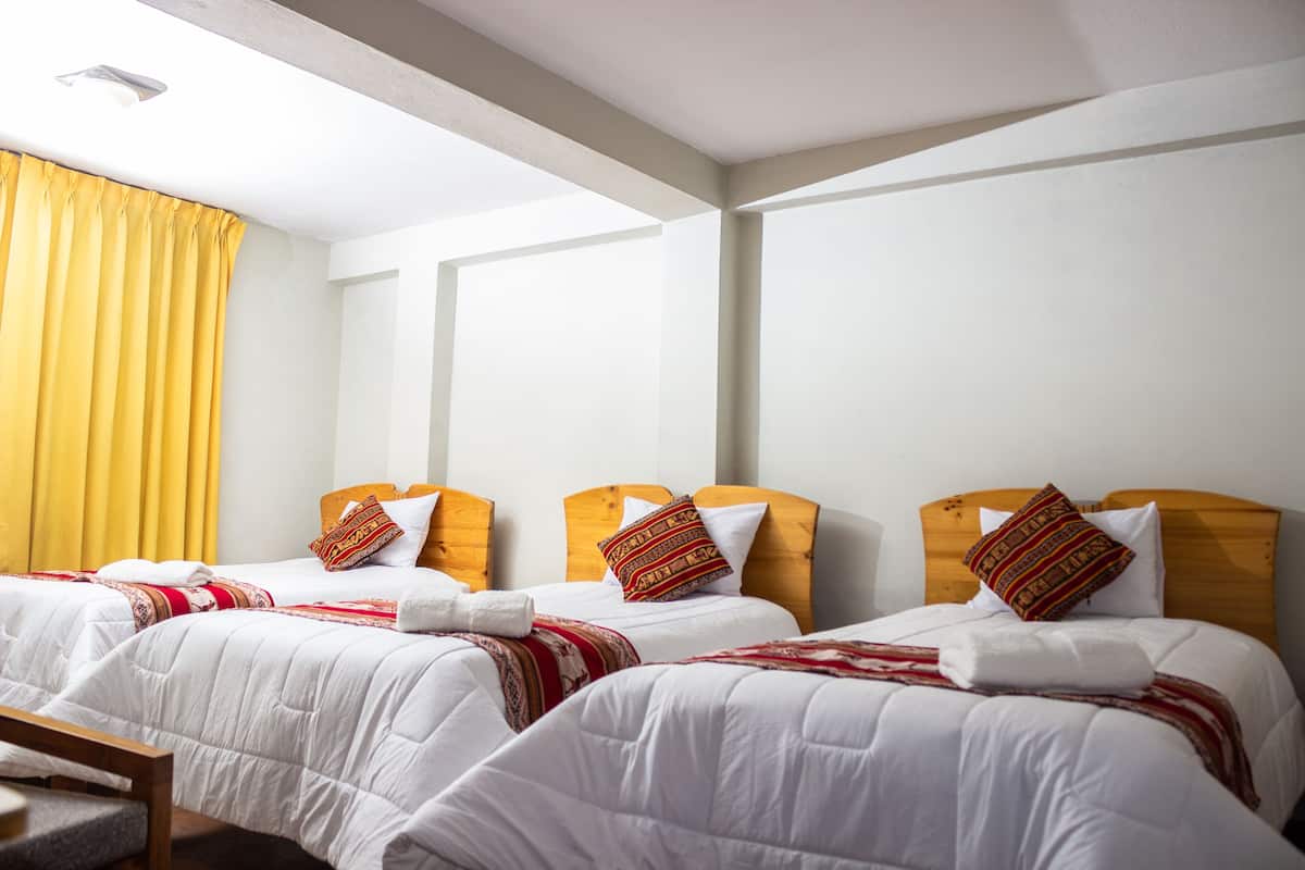 Pillow-top beds, free WiFi, bed sheets