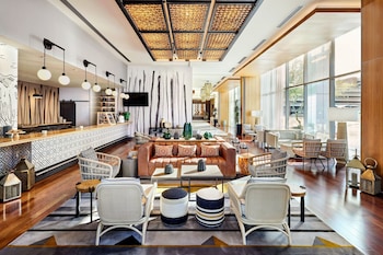 Hotel entrance and lobby at The Westin Phoenix Downtown