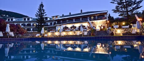 Front of property – evening/night