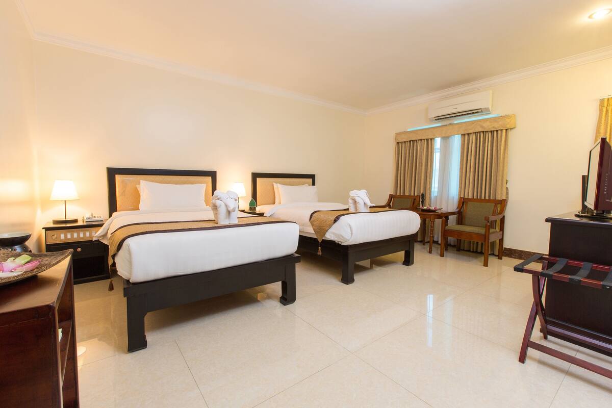 Deluxe Twin Room | Premium bedding, minibar, in-room safe, desk