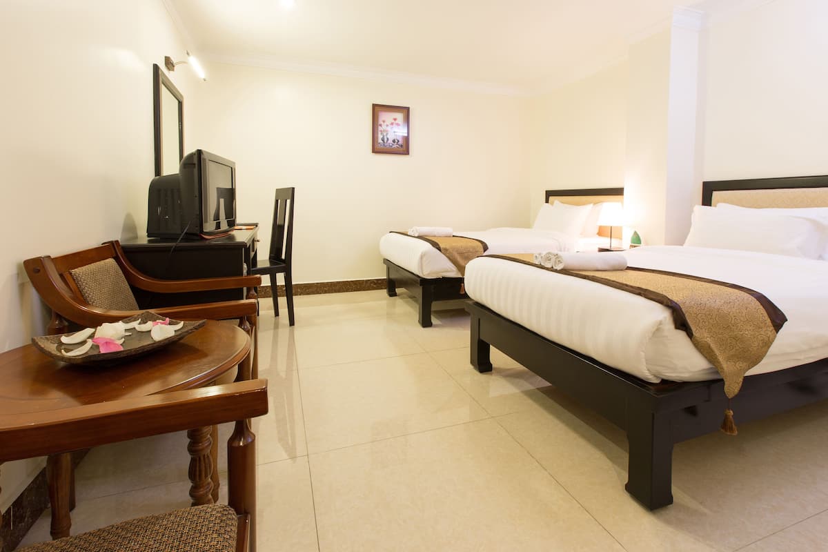 Ropa de cama de alta calidad y minibar