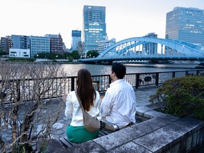 Vue sur la ville depuis l’hébergement 